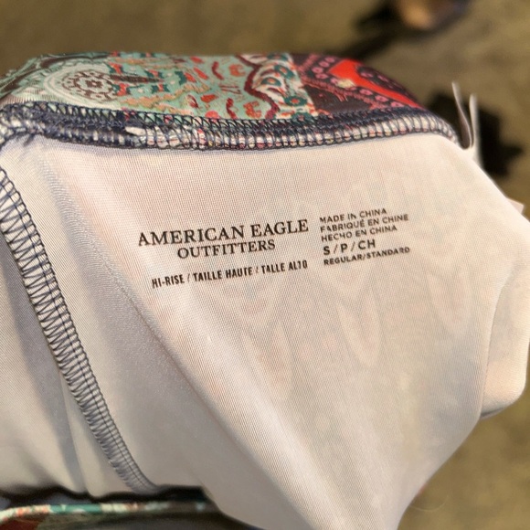 American eagle boho Colorful Patchwork Patterned Leggings - Picture 3 of 3